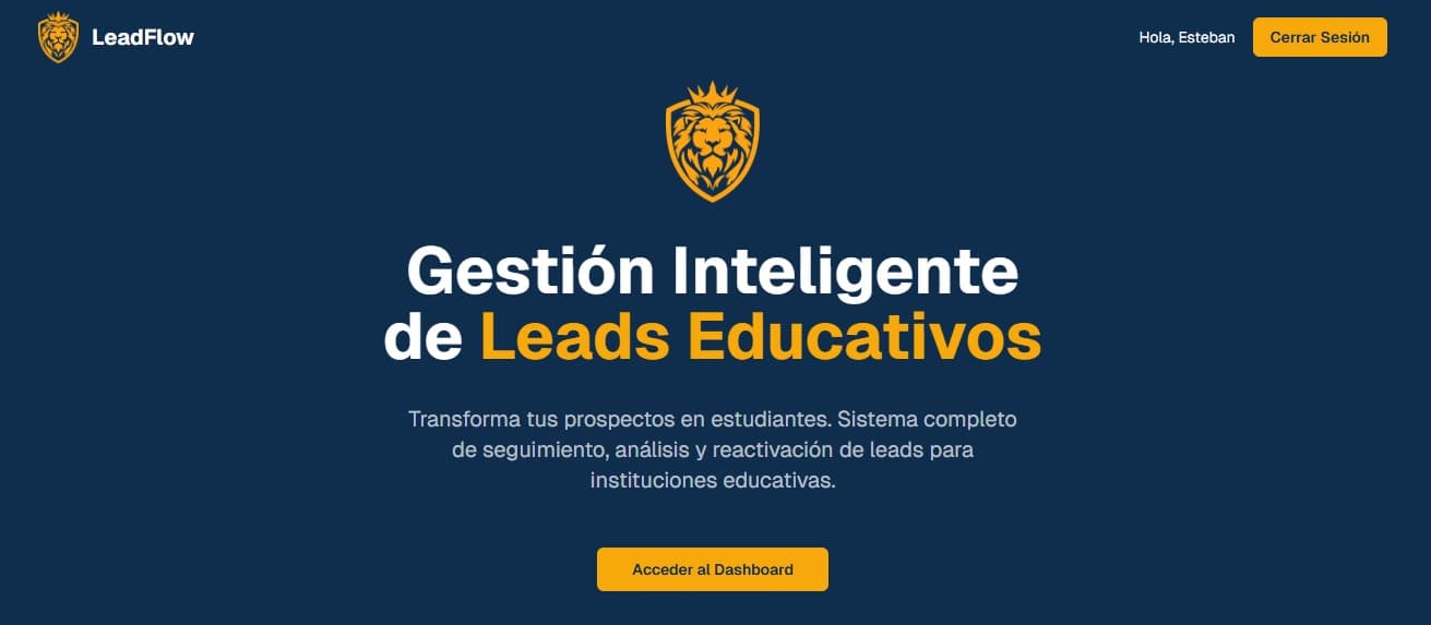 Lyons CRM - Sistema de Gestión Completo